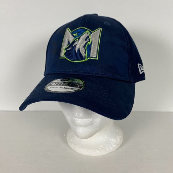 NEW Minnesota Timberwolves New Era 39Thirty Camo Hat Cap Size Medium/Large M/L - Picture 4 of 11